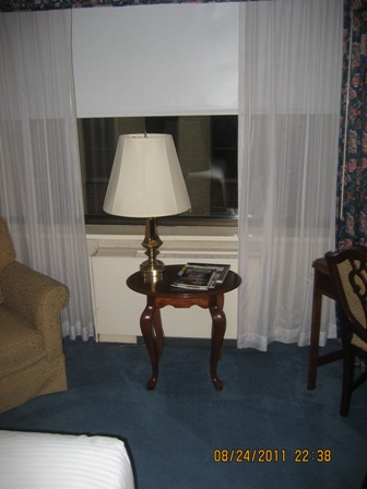 Side Table and Lamp